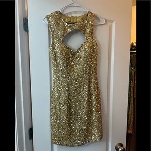 Gold Sequin Dress